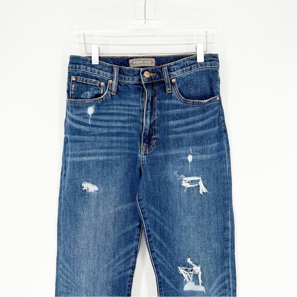 J.Crew Point Sur High Rise Slim Boy Jeans 28 Blue - Picture 4 of 7